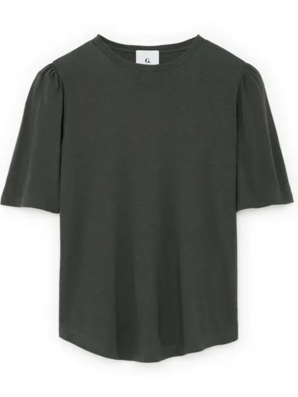 G. Label by Goop Puff Short Sleeve Jordan Tee | Charcoal Heather | Large